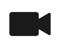 Video camera vector icon isolted on white background